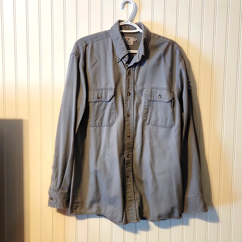 Tyndale Men's Classic FR Work Shirt K196T-GRY-LGRG